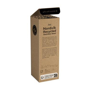 Logotrade mainostuote tuotekuva: Nordvik RCS Recycled Steel 500 ml juomapullo