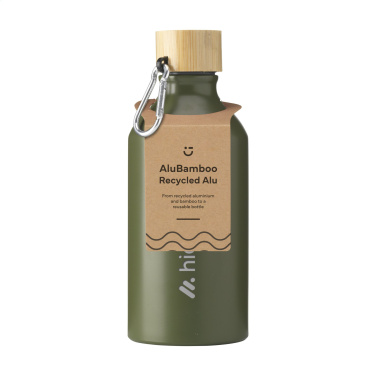 Logotrade liikelahjat kuva: AluBamboo GRS Kierrätetty Alu 500 ml vesipullo