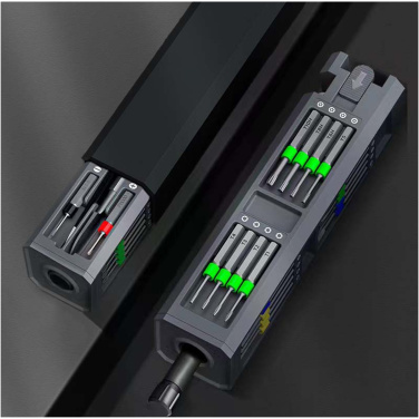 Logotrade liikelahjat mainoslahjat tuotekuva: SCX.design T20 30-osainen ruuvimeisseli- ja korjaussetti alumiinikotelossa