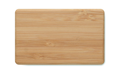 Logo trade mainostuotet tuotekuva: TWS-kuulokkeet bambukotelossa