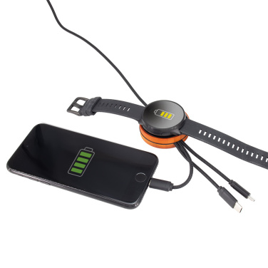 Logotrade mainoslahja ja liikelahja kuva: Iso kaapeli 4in1 valaistulla logolla - i5w