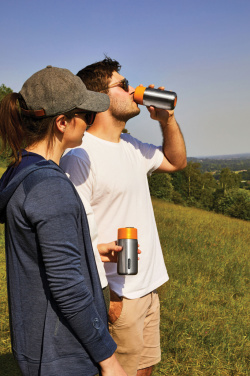 Logotrade mainoslahja tuotekuva: Musta+Blum-eristetty matkamuki ruostumatonta terästä