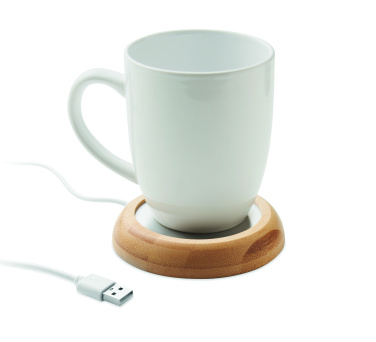 Logo trade mainostuote kuva: Bambuinen mukilämmitin USB:llä