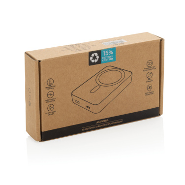 Logo trade liikelahjat tuotekuva: Amporia RCS -10 000 mAh magneettinen powerbank