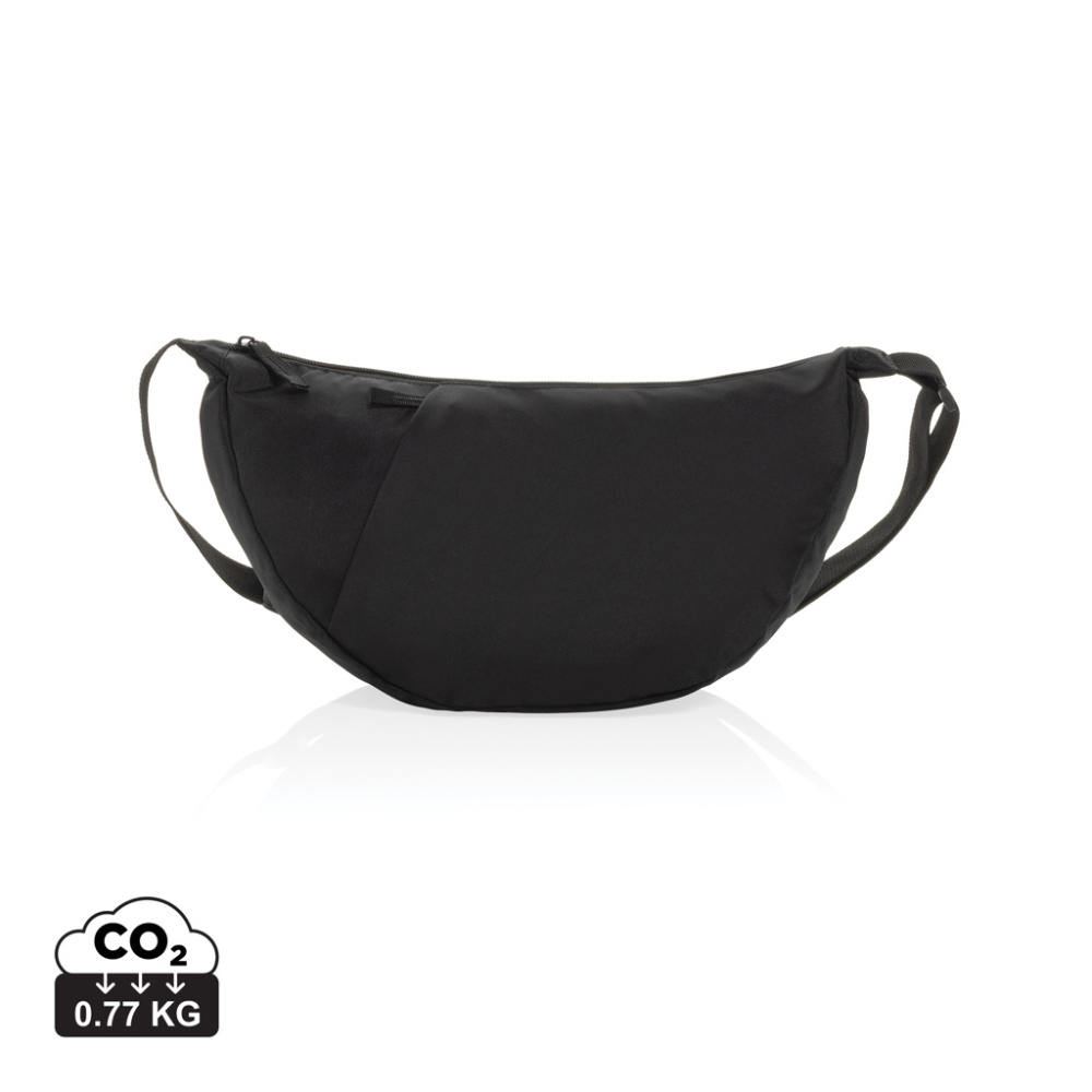 Logo trade mainostuote kuva: Crescent XL AWARE™ RPET puolikuun muotoinen crossbody-laukku