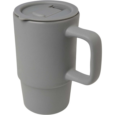 Logo trade mainoslahjat tuotekuva: Carter keramiikkamuki muovikannella, 450 ml