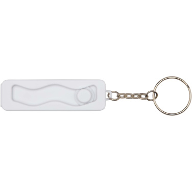 Logotrade mainoslahjat ja liikelahjat tuotekuva: Aggia bambuinen puhelinjalusta ja kierrätetystä muovista tehty hypistelylelu