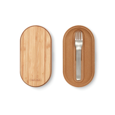 Logo trade mainoslahja ja liikelahja tuotekuva: Black+Blum teräksestä valmistettu kaksiosainen eväsrasia