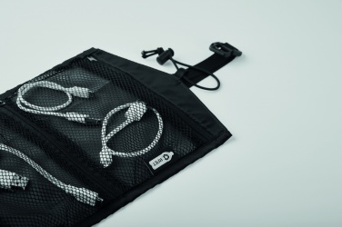 Logotrade reklaminės dovanos nuotrauka: 210RPET kelioninio kabelio laikiklis