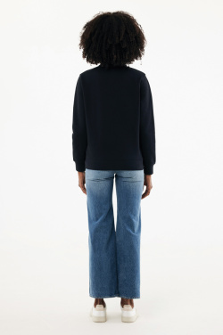 Logotrade reklaminės dovanos nuotrauka: IQONIQ Elgon perdirbtos medvilnės megztinis su ketvirčio užtrauktuku