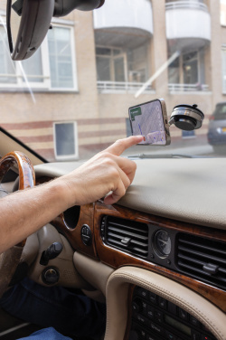 Logotrade firminės dovanos nuotrauka: „Terra 360 RCS“ perdirbto plastiko universalus telefono laikiklis