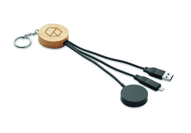 Logotrade dāvanas foto: Atslēgu piekariņš ar 4 vienā 60 W kabeli