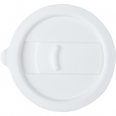 Логотрейд pекламные продукты картинка: Java керамическая кружка емкостью 330 мл с  пластиковой крышкой