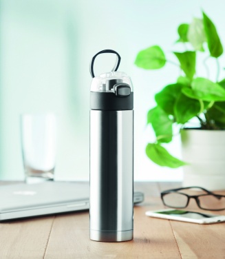 Лого трейд бизнес-подарки фото: Бутылка на 400 мл с замочком