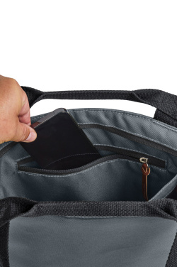 Логотрейд pекламные подарки картинка: Черная термосумка-тоут/холодильник Blum 16 л