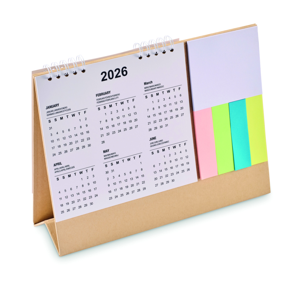 Логотрейд бизнес-подарки картинка: Desk calendar with memo pad