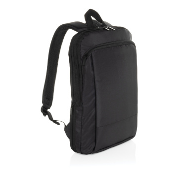 Логотрейд pекламные подарки картинка: Тонкий рюкзак Flexpack Aware™ RPET для ноутбука 15,6 дюйма с возможностью расширения