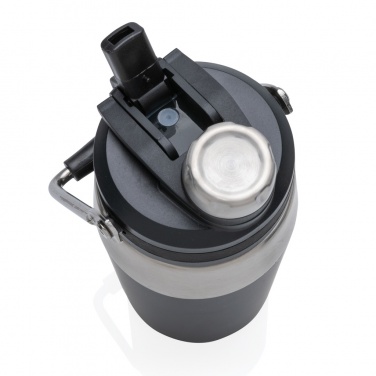 Logotrade reklamprodukter bild: Vakuumflaska i S/S, lock med dubbelfunktion, 500ml