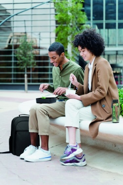 Logotrade reklamprodukter bild: Lunchlåda i återvunnen PP