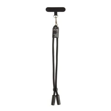 Logotrade reklamprodukter bild: LoopAmp RCS RPET handledsrem för telefon med 60 W kabel