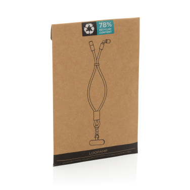Logotrade kampanjprodukter bild: LoopAmp RCS RPET handledsrem för telefon med 60 W kabel
