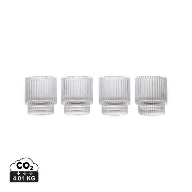 Logotrade reklamprodukter bild: VINGA York tumbler glas, 4-pack